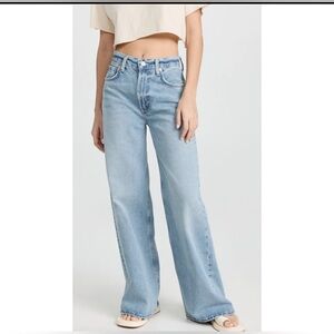 Citizens Of Humanity Light Blue Wide Leg Jeans